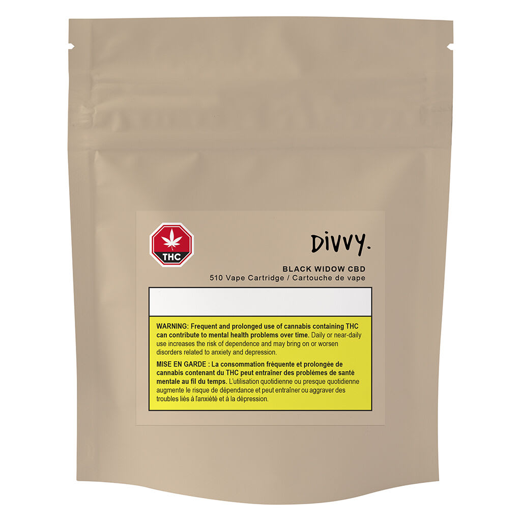 Divvy Black Widow CBD Cartridge | Smokey's