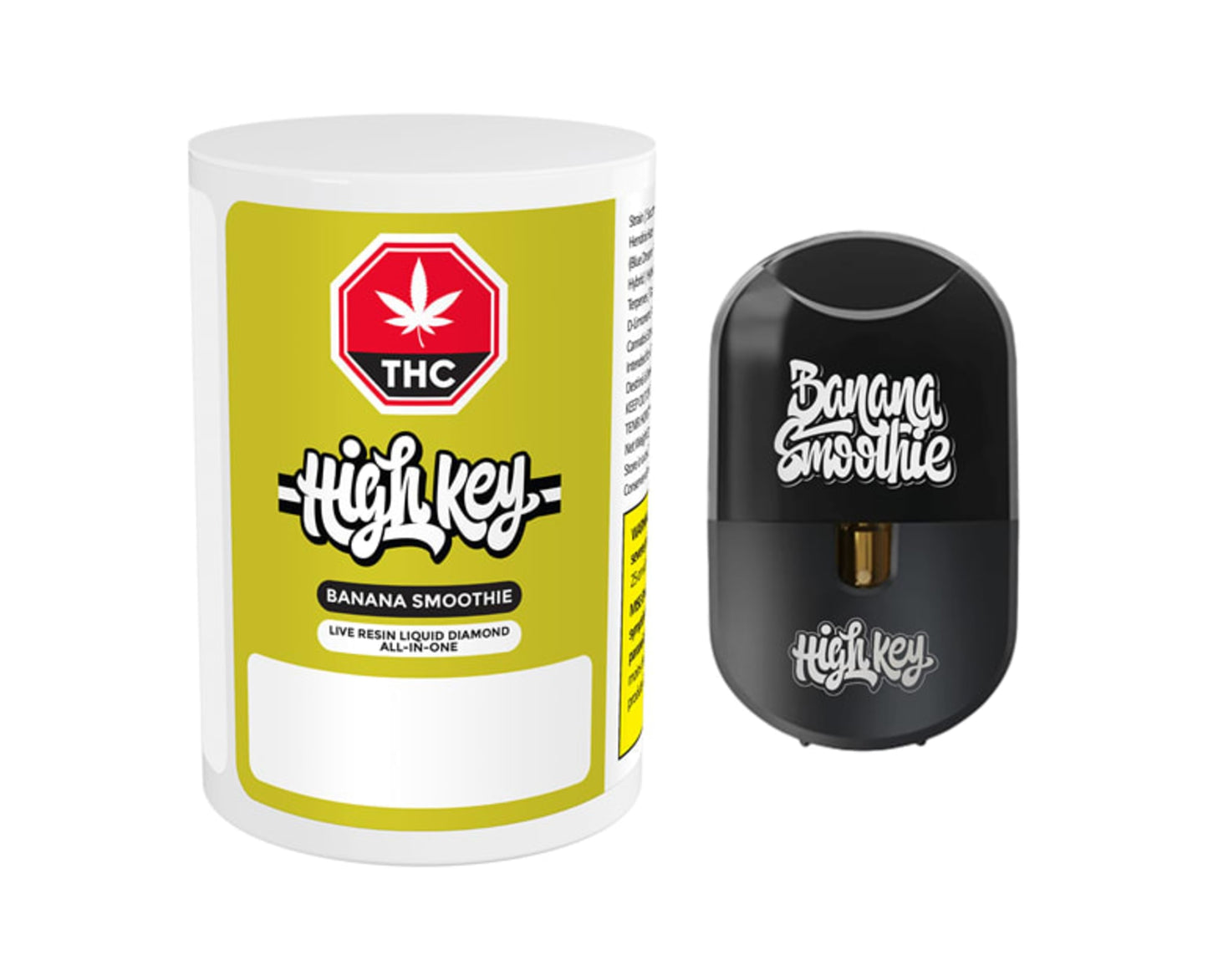 High Key Banana Smoothie Resin Diamond Disposable | Smokey's