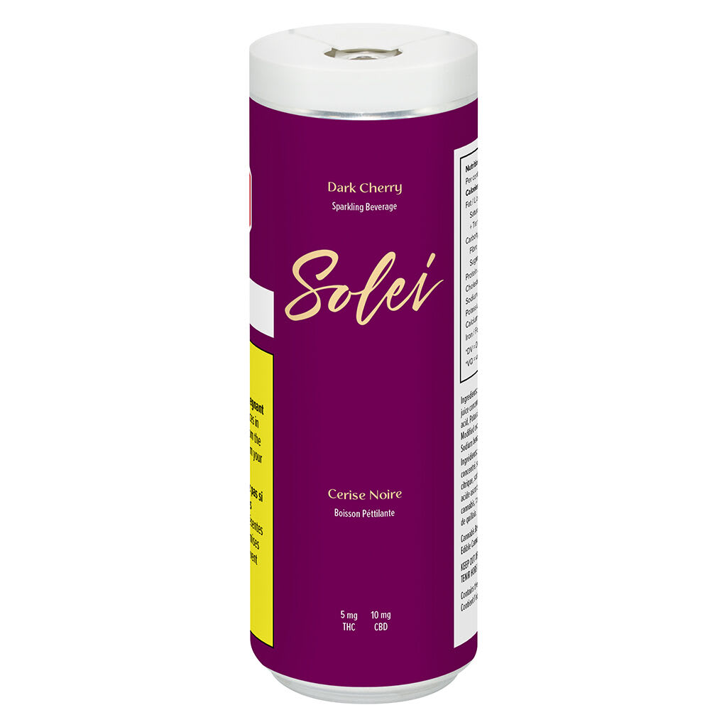 Solei Dark Cherry Sparkling — Smokey's | Beverages | Cannabis Delivery & Pickup