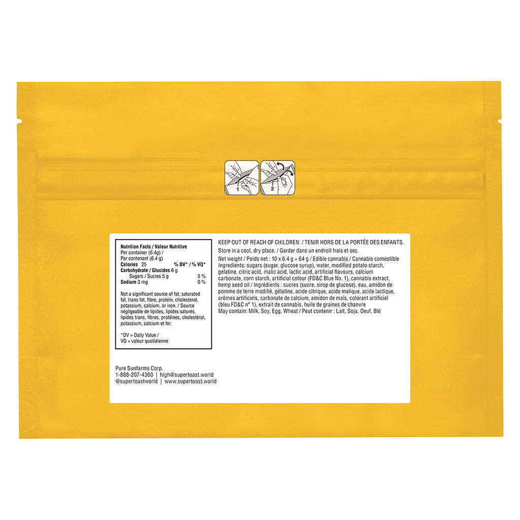 Blue Razz Rosin Bites Soft Chew | Smokey's