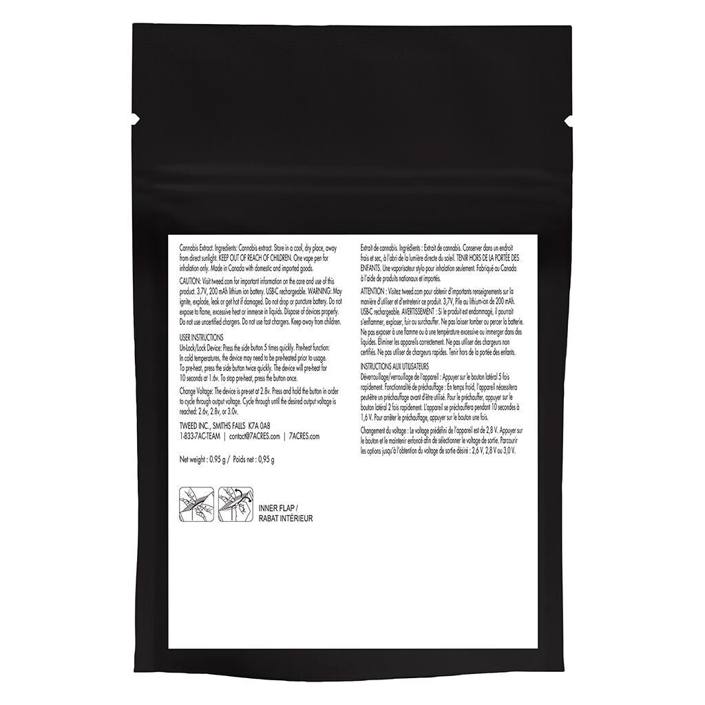 7ACRES Sour Tangerine Resin Diamond Disposable