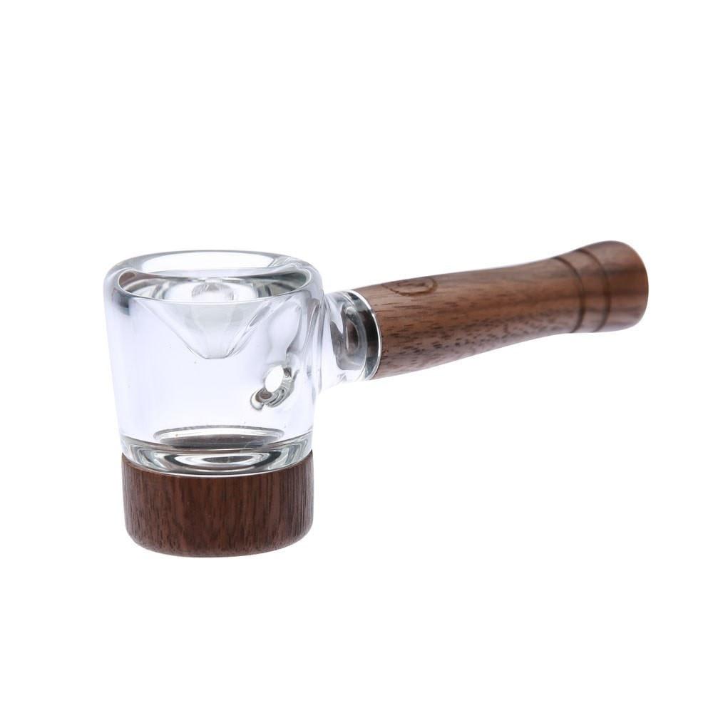 Glass & Walnut Pipe | Smokey's