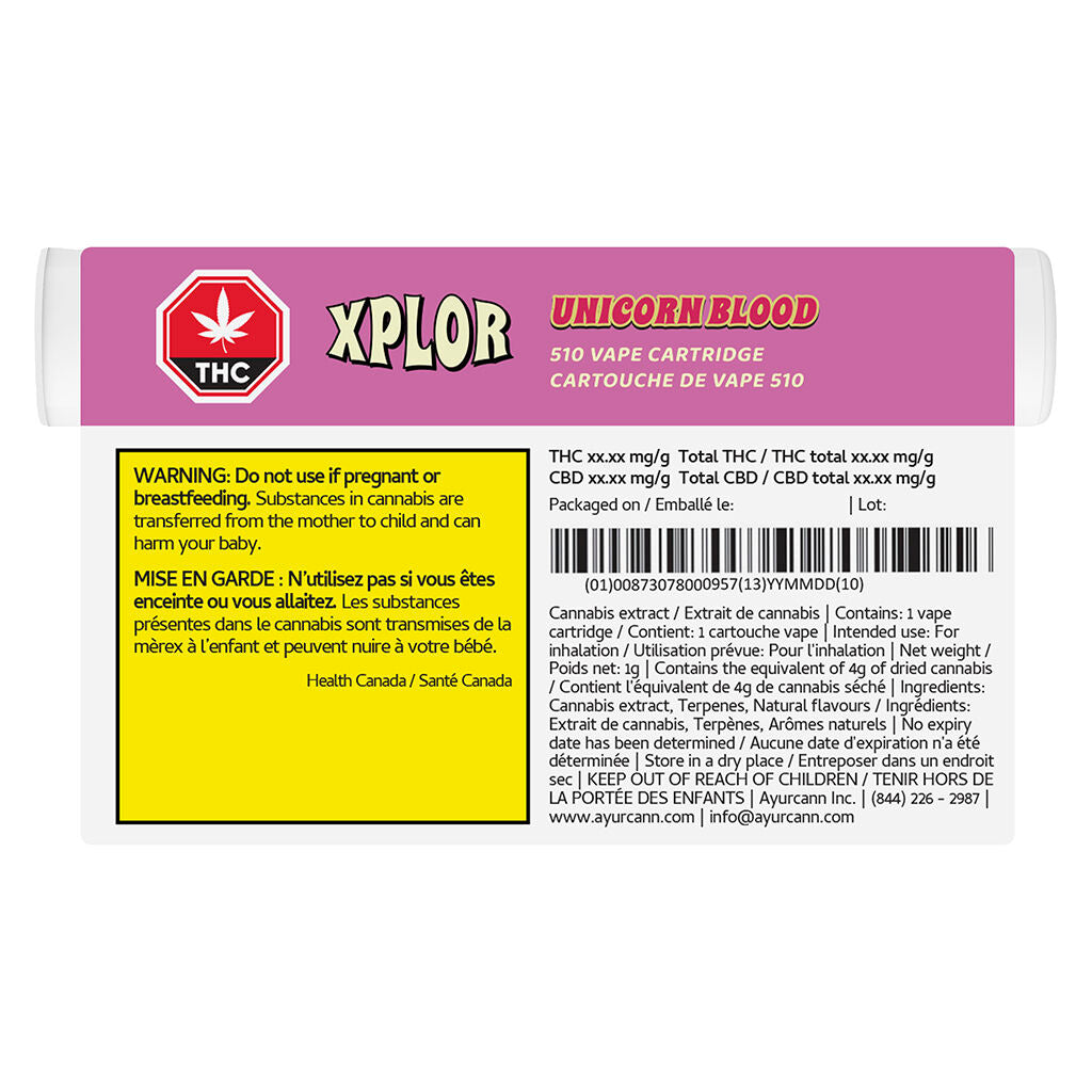 XPLOR Unicorn Blood Cartridge