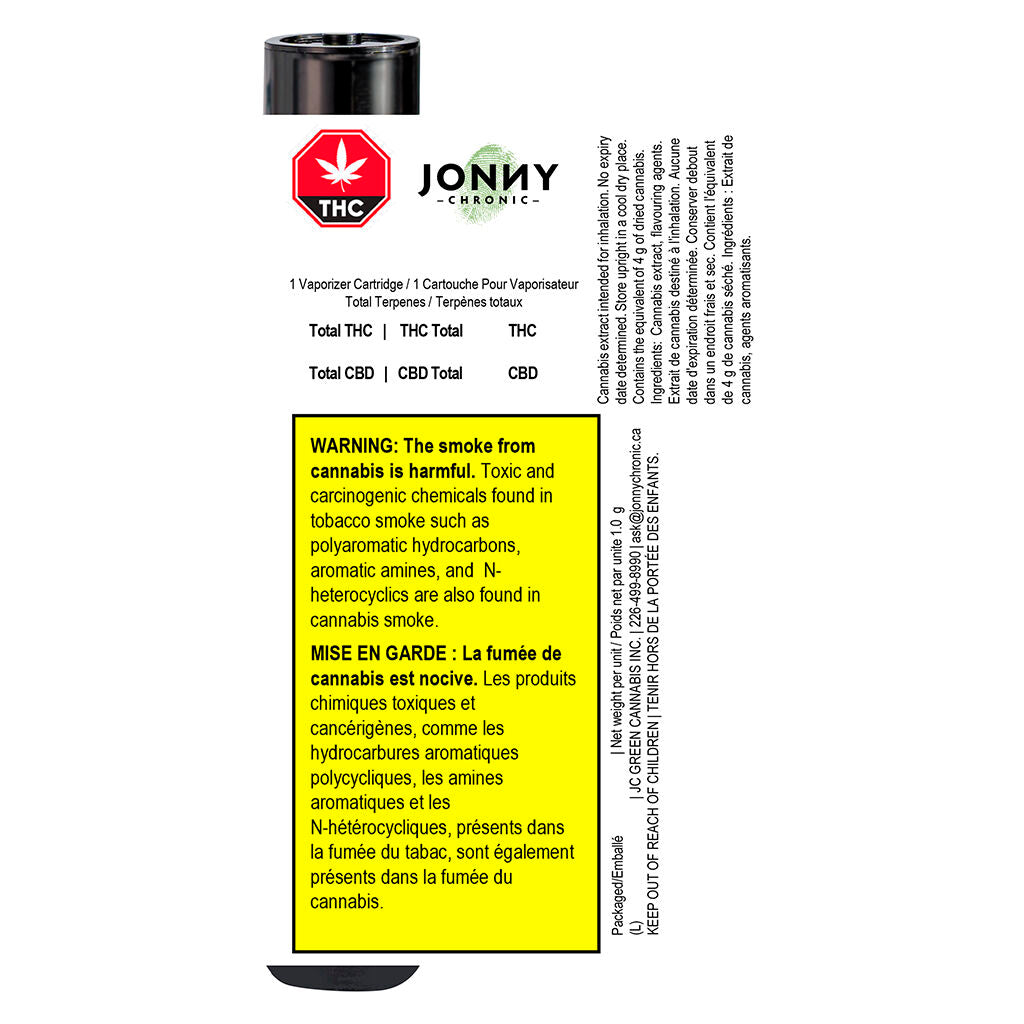 Jonny Chronic Northern Lights Liquid Diamond Cartridge