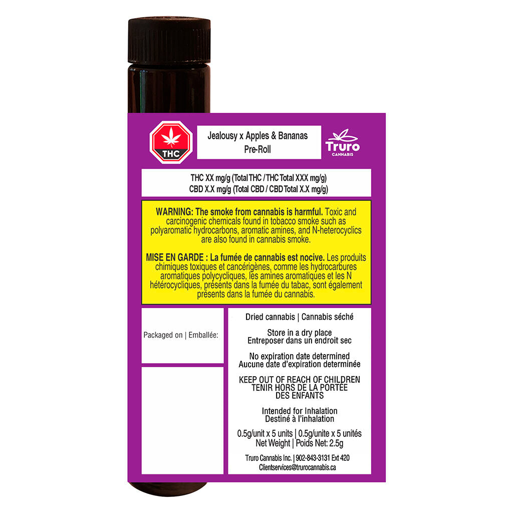Truro Jealousy x Apples & Bananas Pre-Roll