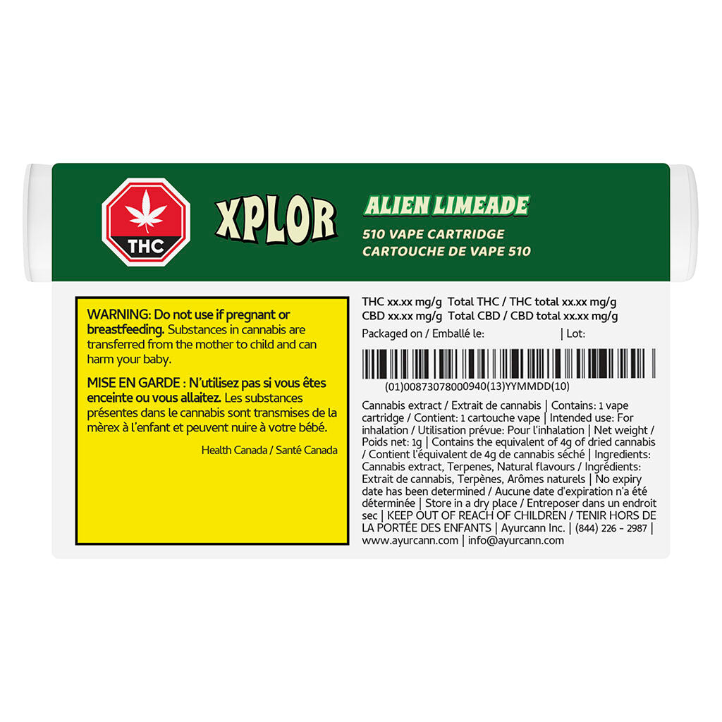 XPLOR Alien Limeade Cartridge