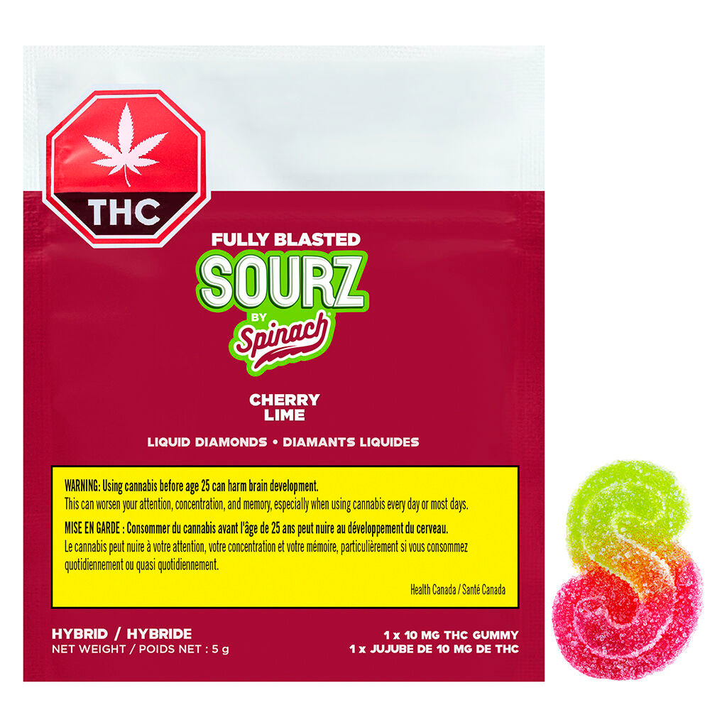 Spinach SOURZ Fully Blasted Cherry Lime Soft Chew