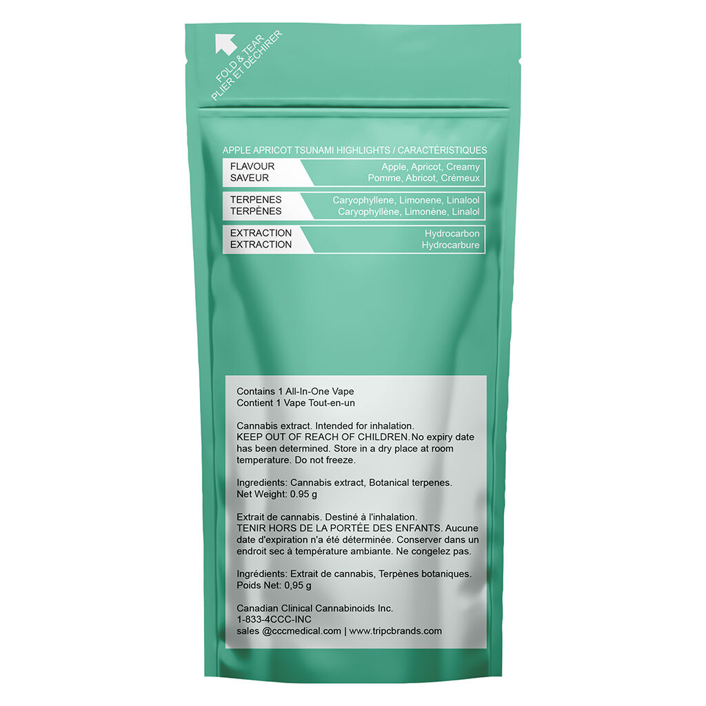 Apple Apricot Tsunami Diamond Disposable | Smokey's