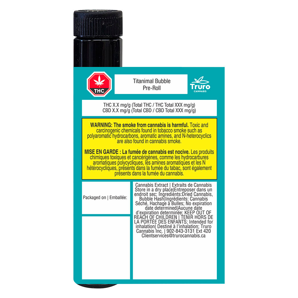 Titanimal Bubble Infused Pre-Roll | Smokey's