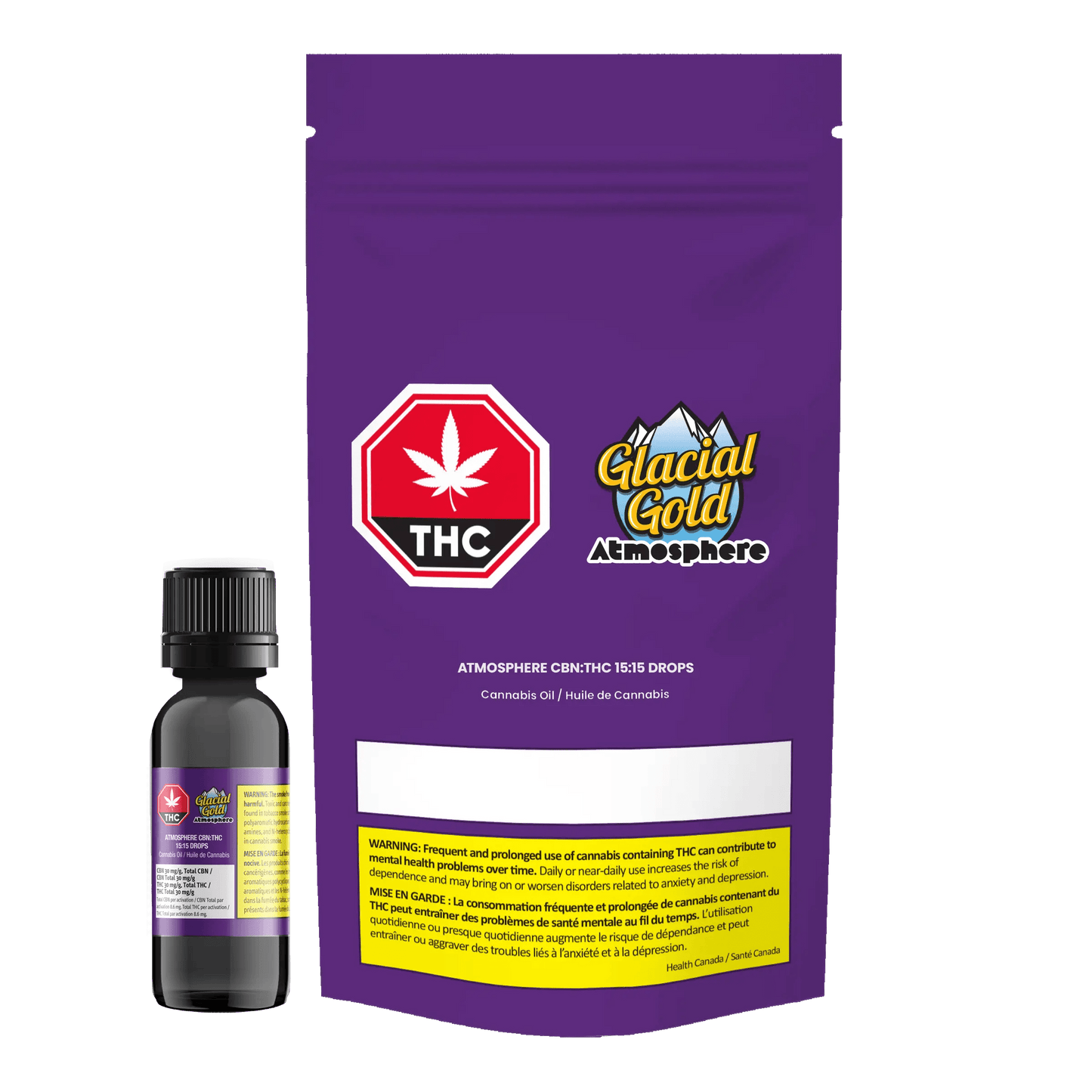 Glacial Gold Atmosphere CBN:THC Oil
