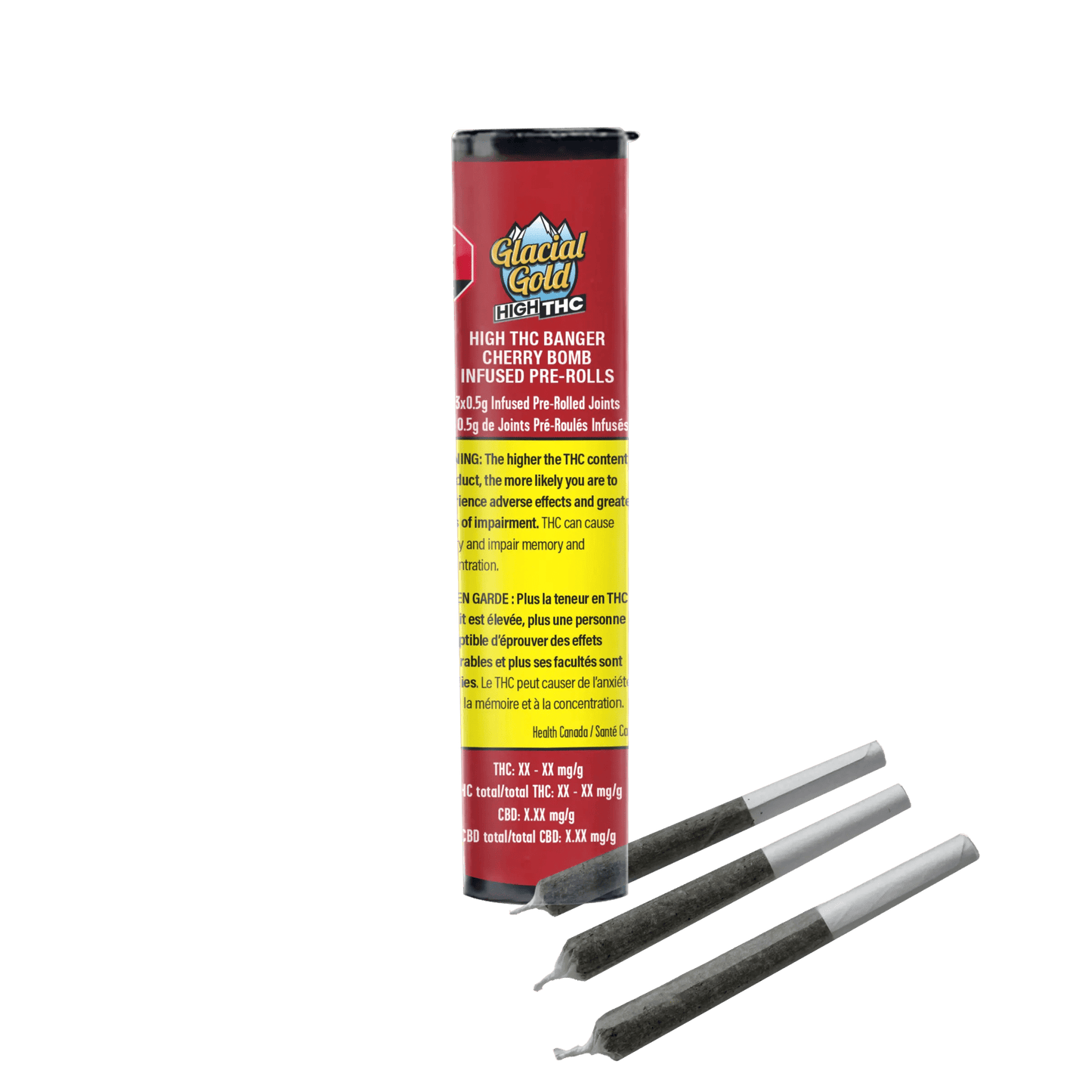 Glacial Gold Cherry Bomb Diamond Infused Pre-Roll | Smokey's