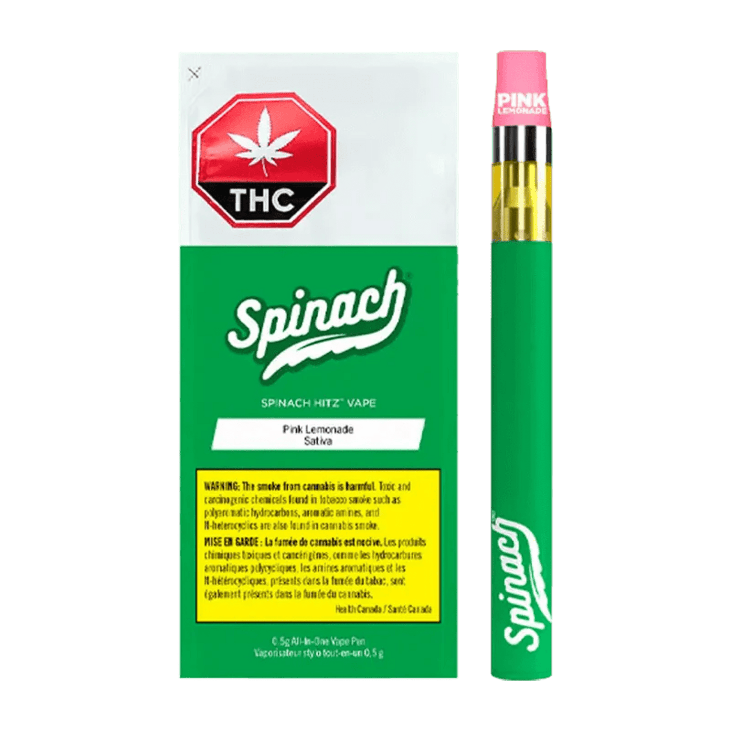 Spinach HITZ Pink Lemonade Disposable | Smokey's