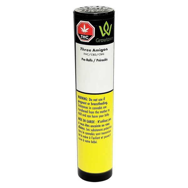 Growtown Three Amigos CBG Pre-Roll — Smokey's | Hybrid PR | Cannabis Delivery & Pickup