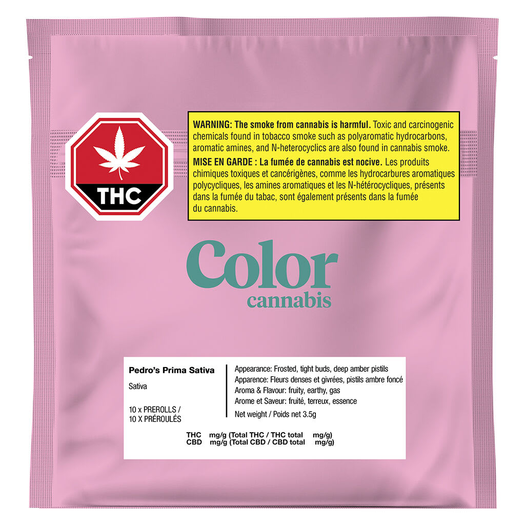 Color Cannabis Pedro's Prima Sativa Pre-Roll | Smokey's