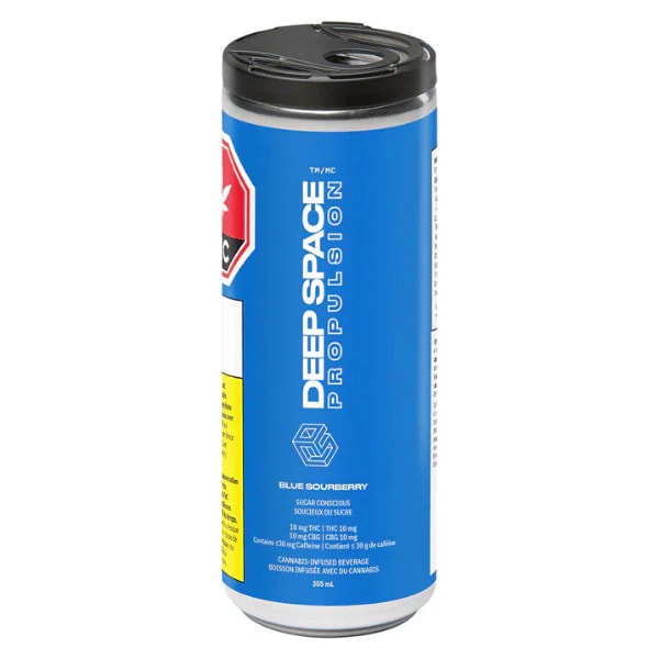 Deep Space Blue Sourberry CBG/Caffeine Soda | Smokey's