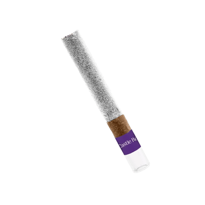 Castle Rock Glazed Apricot Resin Diamond Coated Glass Tip Infused Blunt | Smokey's