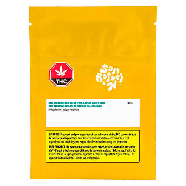 San Rafael '71 OG Chemdawg Yellow Melon Soft Chew — Smokey's | Soft Chews | Cannabis Delivery & Pickup