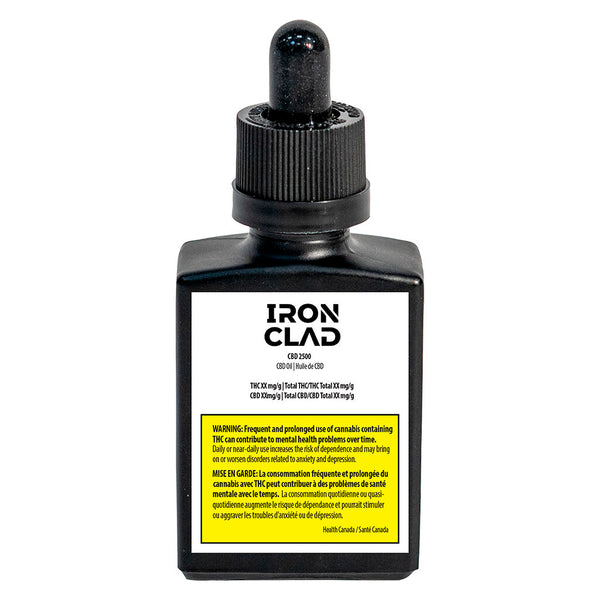 Ironclad CBD2500 Oil — Smokey's | Oils | Cannabis Delivery & Pickup