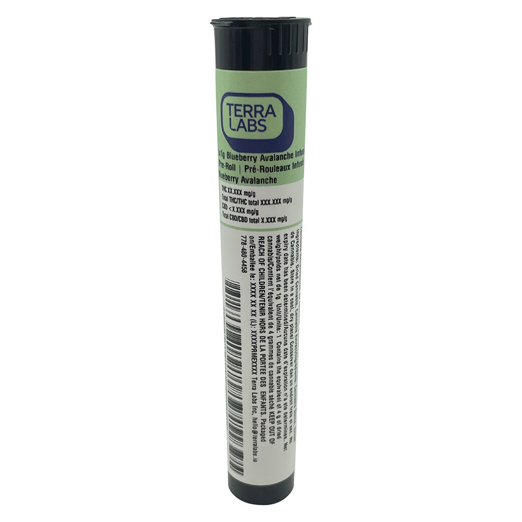 Terra Labs Blueberry Avalanche Diamond Infused Pre-Roll
