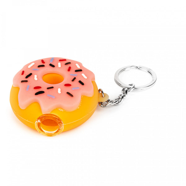 LIT Donut Hand Pipe Keychain — Smokey's | Bongs, Pipes, & Rigs | Cannabis Delivery & Pickup