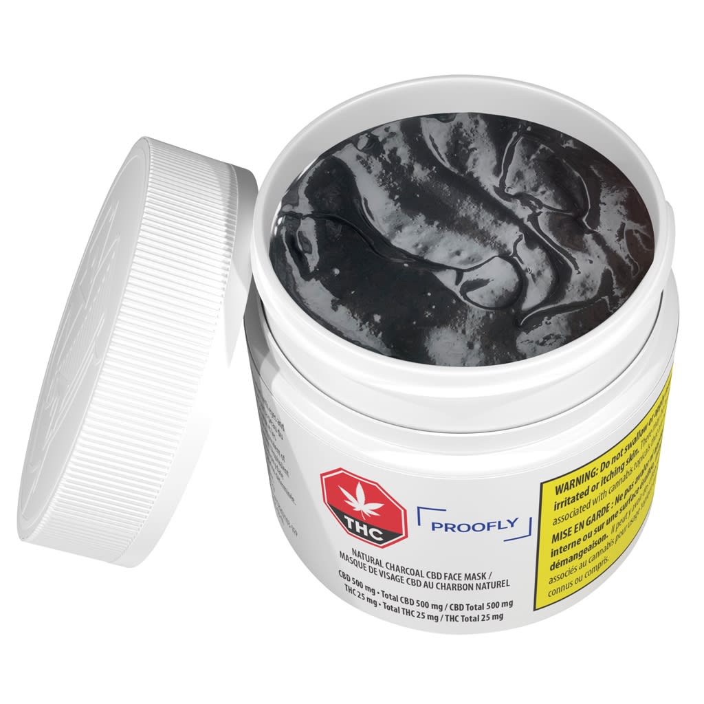 Proofly Natural Charcoal CBD Face Mask