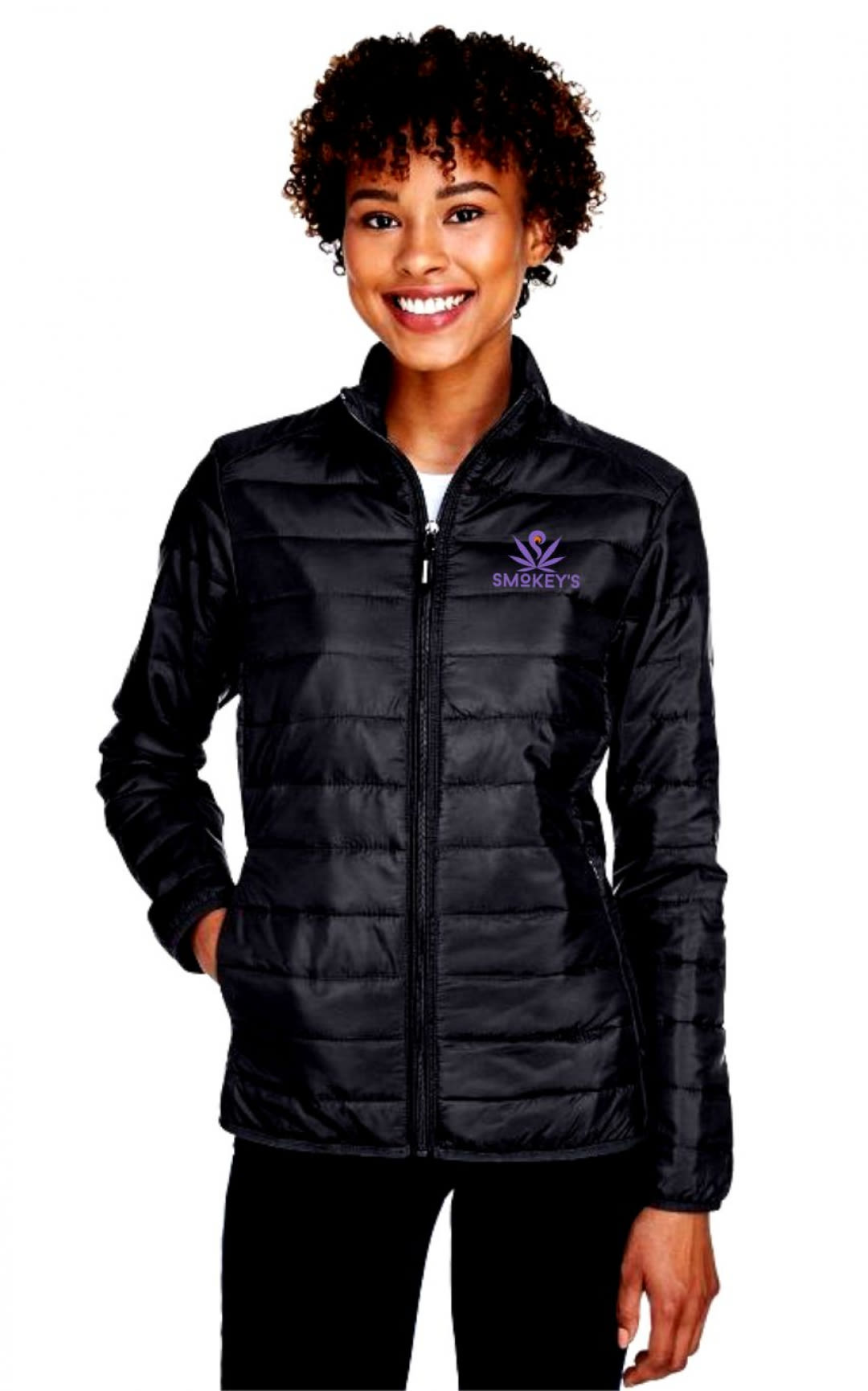 Smokey's Ladies Black Puffer Jacket | Smokey's