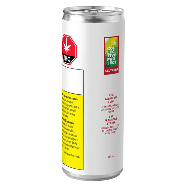 Collective Raspberry & Lime CBG Sparkling — Smokey's | Beverages | Cannabis Delivery & Pickup