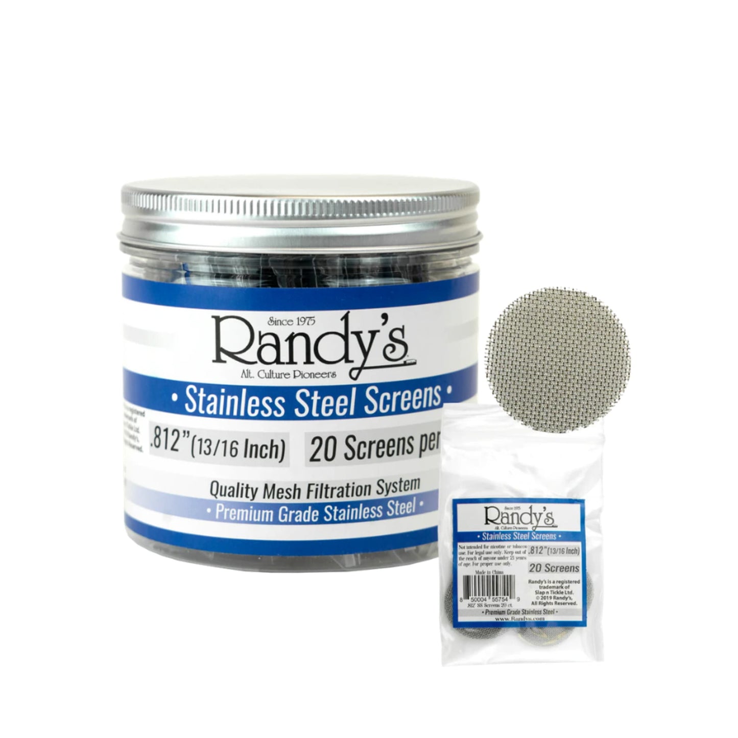 Randy's Steel .812 Screen | Smokey's