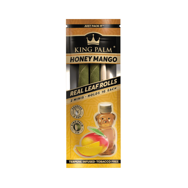 King Palm Mini Honey Mango Wraps — Smokey's | Rolling Papers, Cones, & Wraps | Cannabis Delivery & Pickup