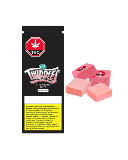 Olli Twiddles Original Strawberry CBG Taffy | Smokey's