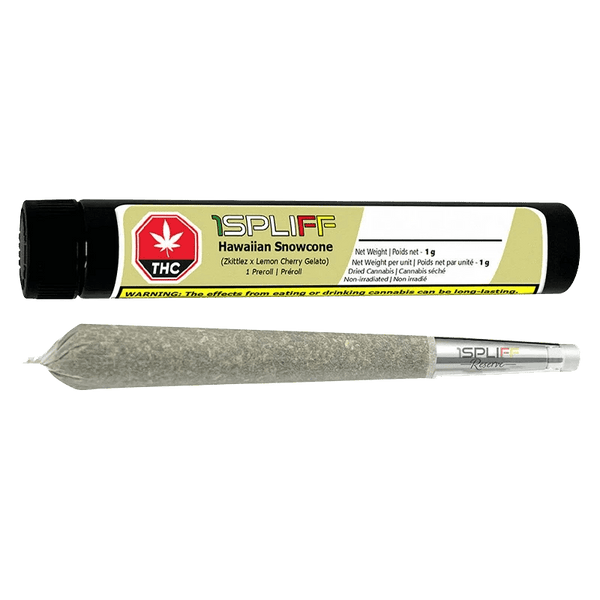 1Spliff Reserve Hawaiian Snowcone Glass Tip Pre-Roll — Smokey's | Sativa PR | Cannabis Delivery & Pickup