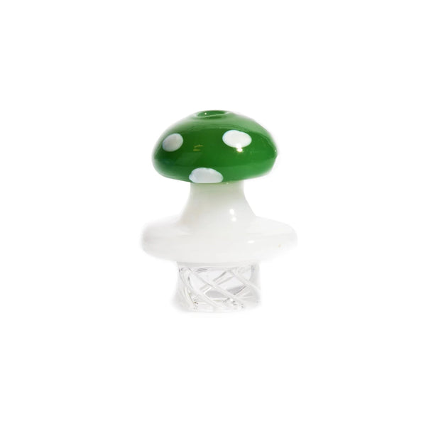 Red Eye Mushroom Whirlpool Carb Cap — Smokey's | Lighters, Torches, & Miscellaneous | Cannabis Delivery & Pickup