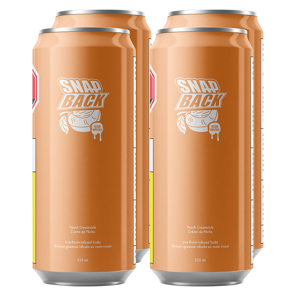Snap Back Peach Creamsicle Rosin Soda | Smokey's
