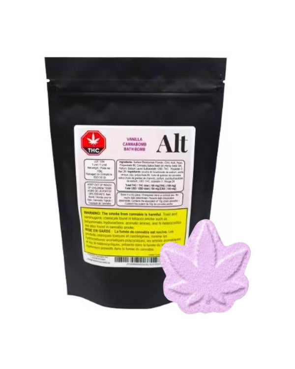 Vanilla Cannabomb Bath Bomb — Smokey's | Topicals | Cannabis Delivery & Pickup