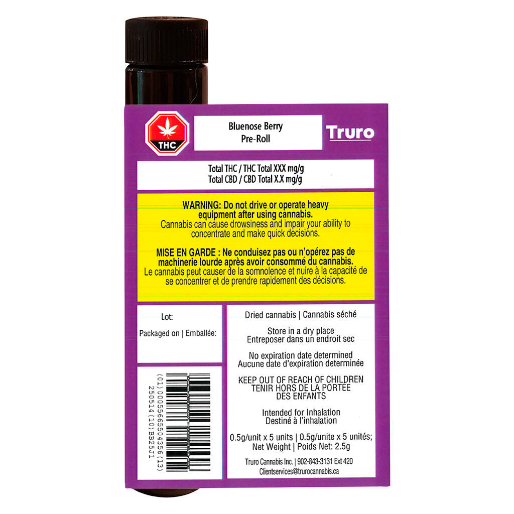 Truro Bluenose Berry Pre-Roll
