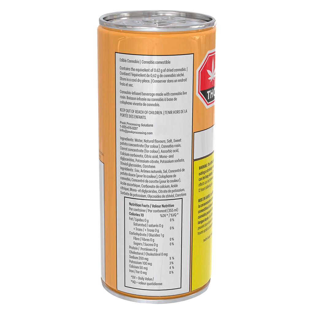 Poppin' Peach Splash Zero Sparkling | Smokey's