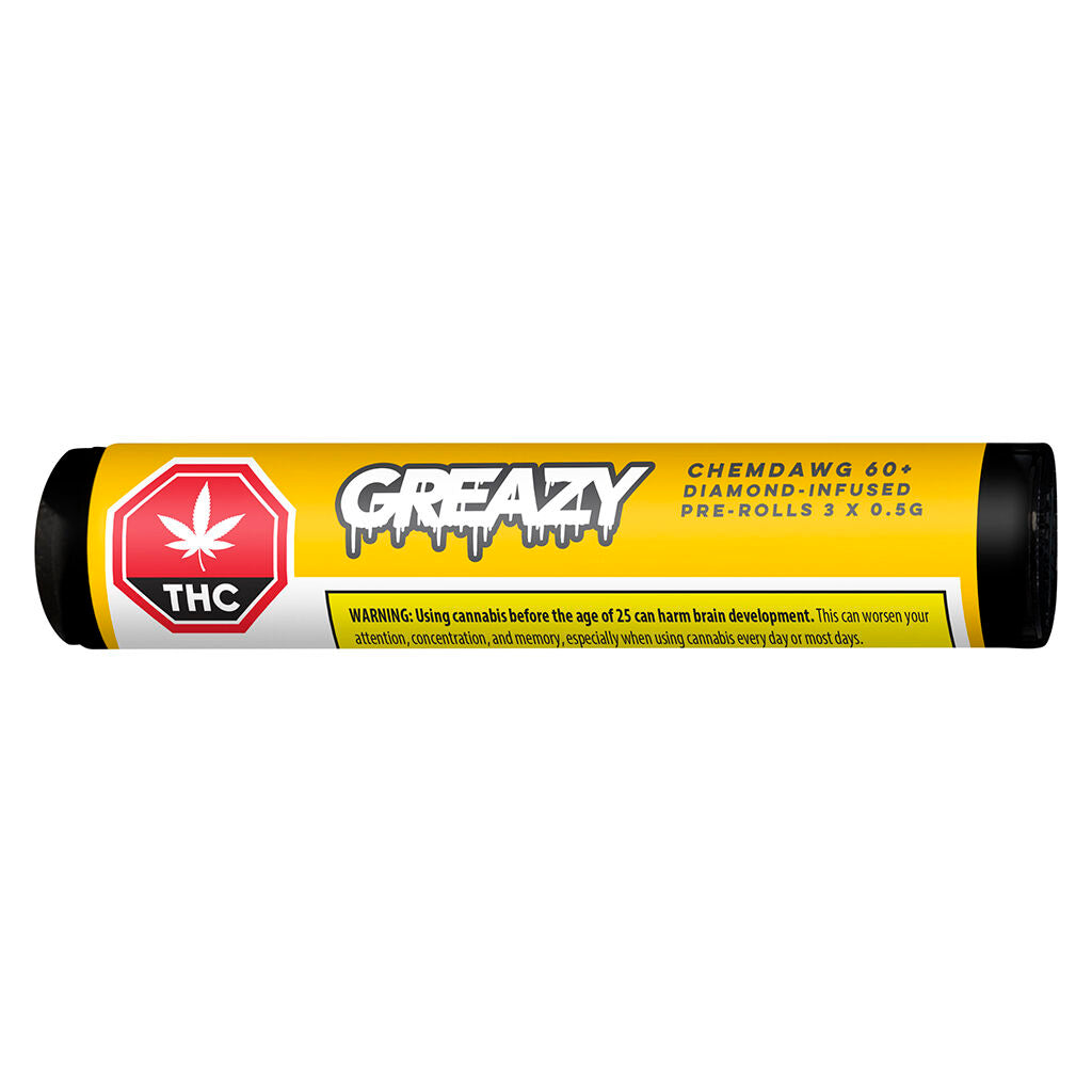 GREAZY Chemdawg Diamond Coated Infused Pre-Roll
