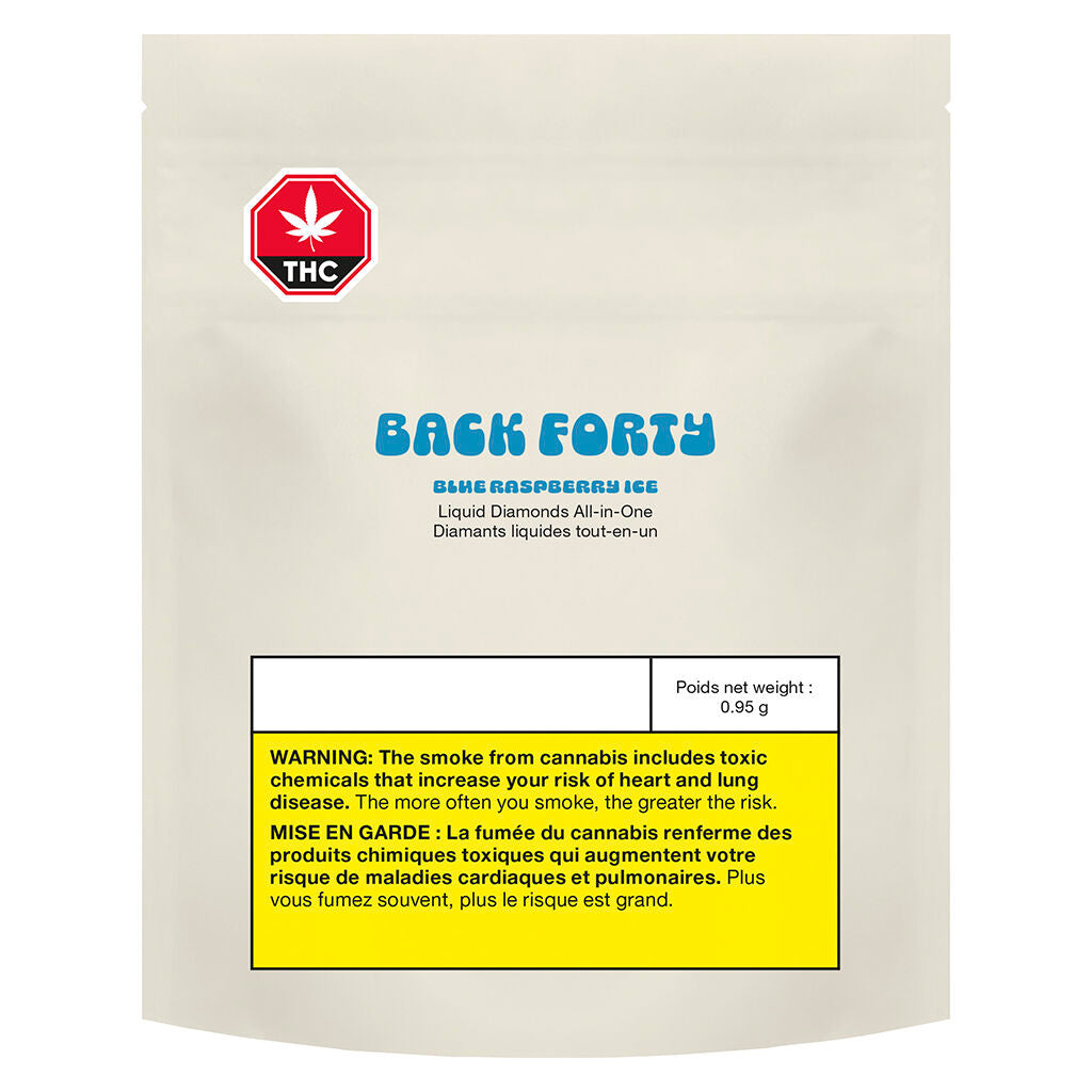 Back Forty Blue Raspberry Ice Disposable
