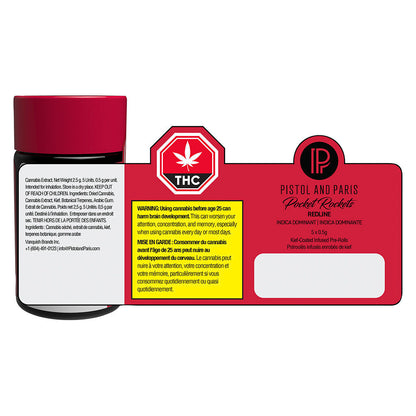 Pocket Rockets Redline Infused Pre-Roll | Smokey's