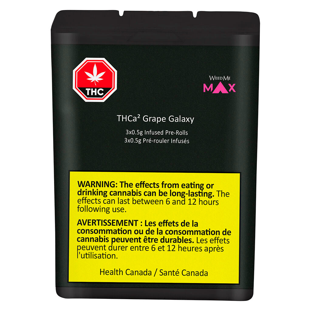 Weed Me Max THCa Grape Galaxy Coated Infused Pre-Roll