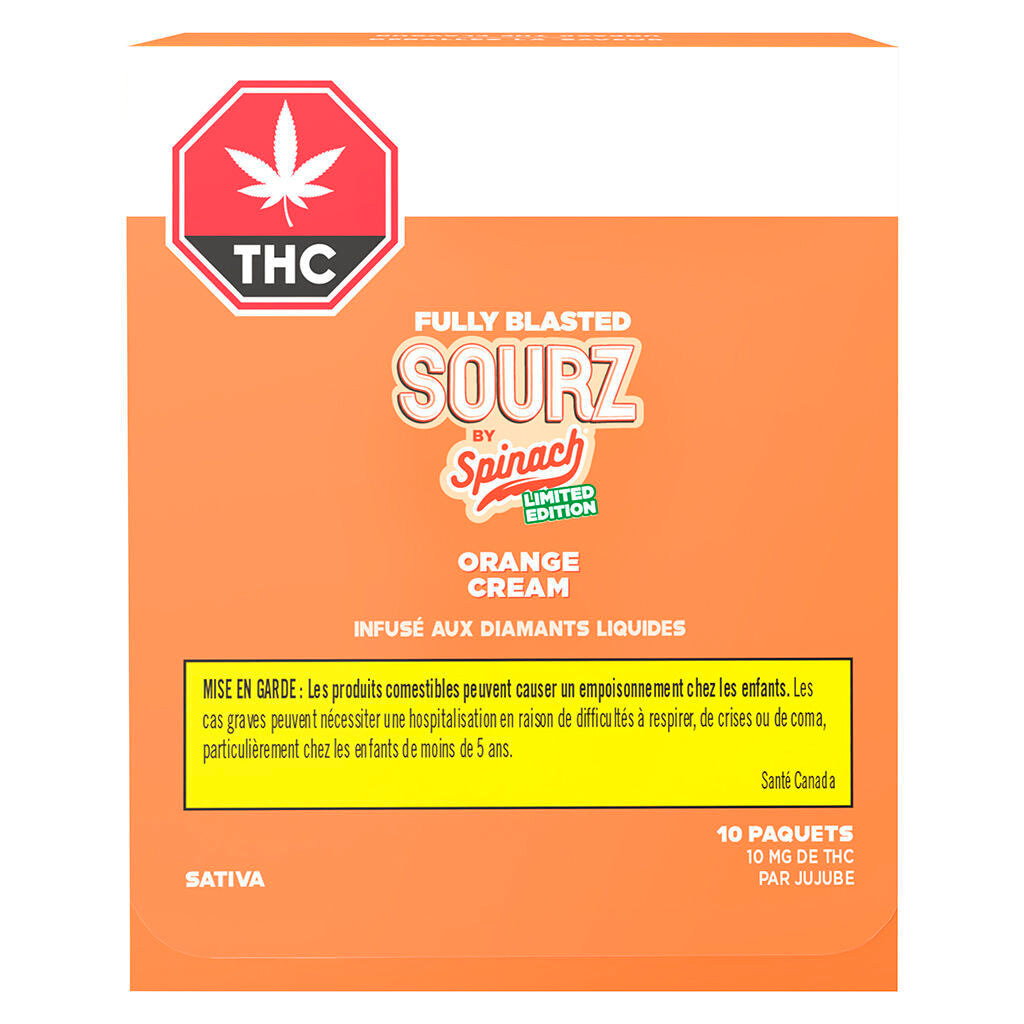 Spinach SOURZ Blasted Orange Cream Soft Chew