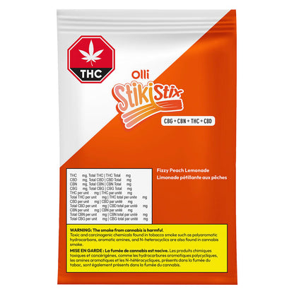 Olli Stikistix Fizzy Peach Lemonade CBG/CBN Soft Chew