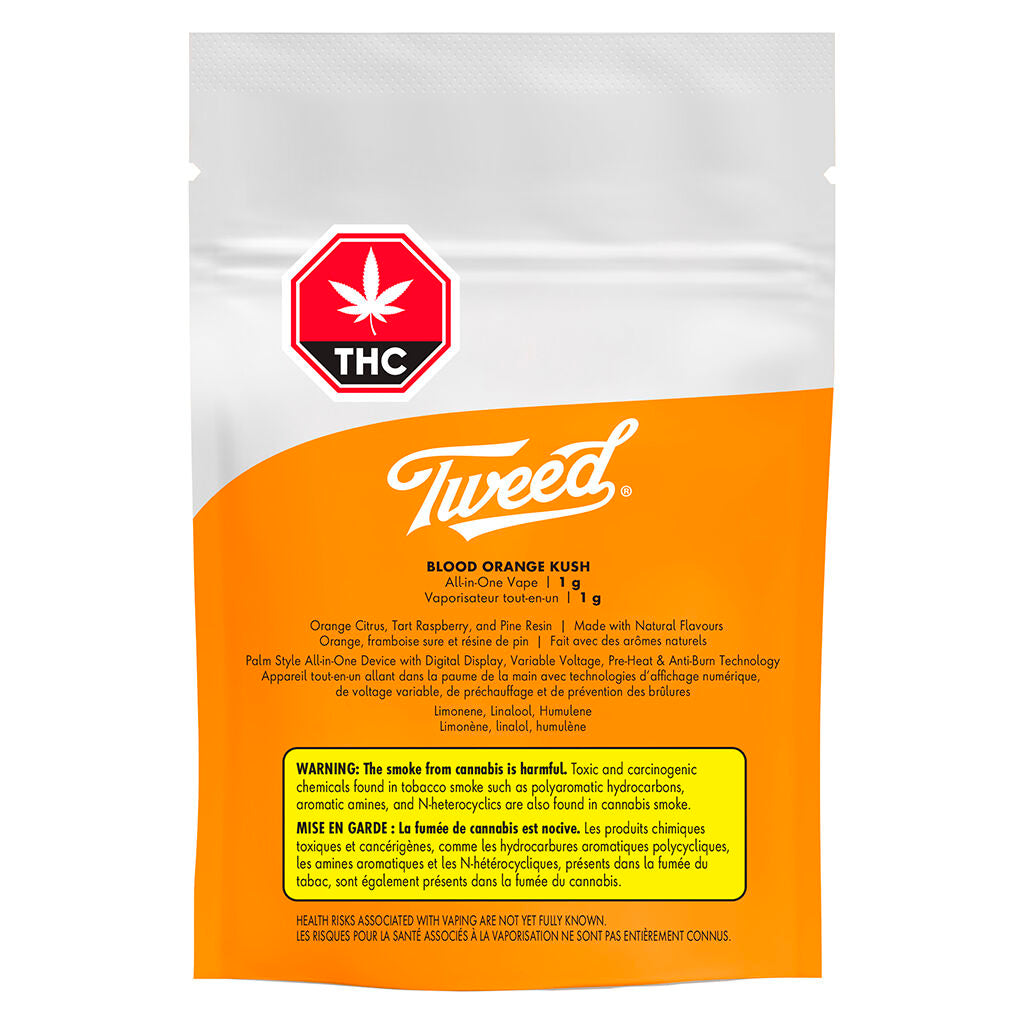 Tweed Blood Orange Kush Diamond Disposable