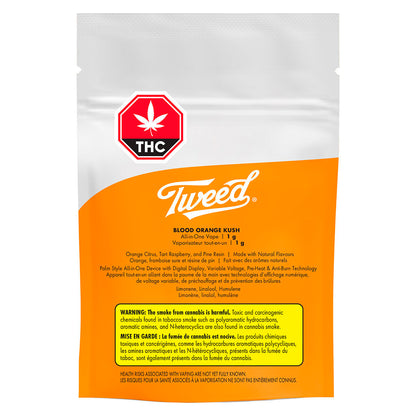 Tweed Blood Orange Kush Diamond Disposable