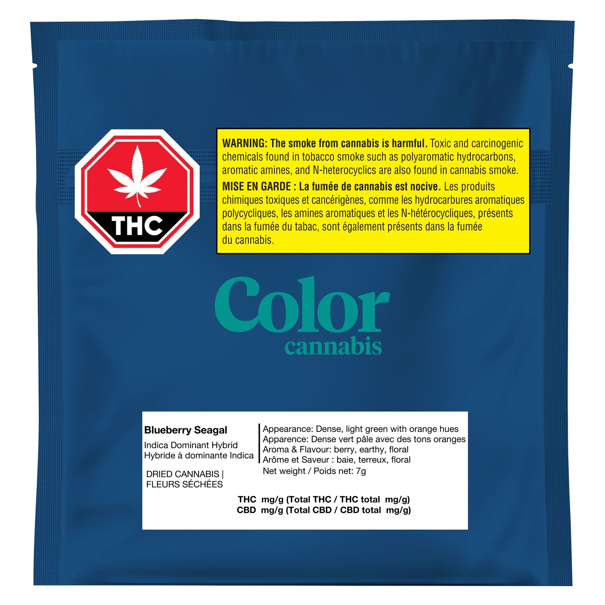 Color Cannabis Blueberry Seagal