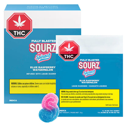 Spinach SOURZ Blue Raspberry Watermelon Soft Chew