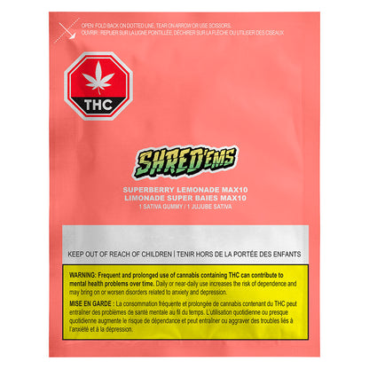 Shred'ems Superberry Lemonade Soft Chew