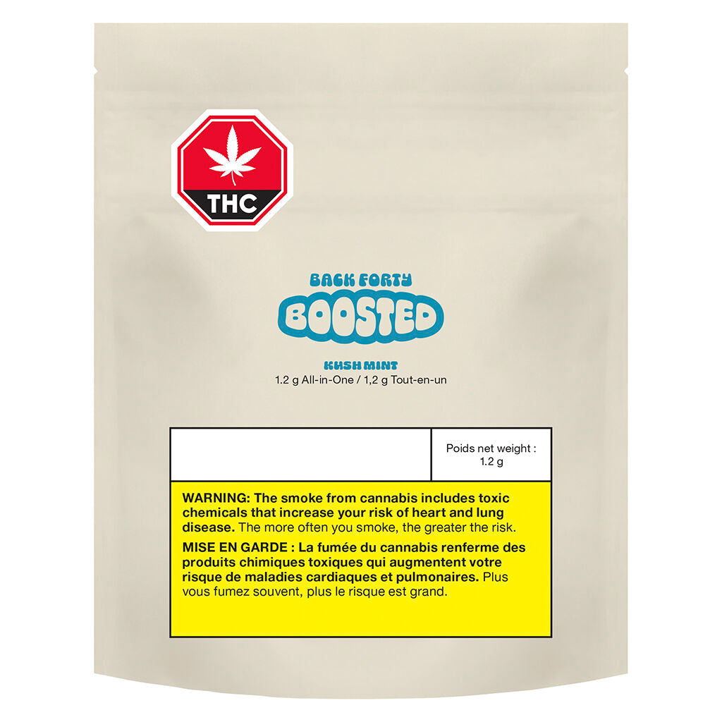 Back Forty Kush Mint BOOSTED Disposable