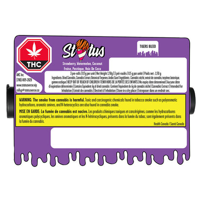 Tigers Bleed Diamond Kief-Coated Infused Pre-Roll | Smokey's