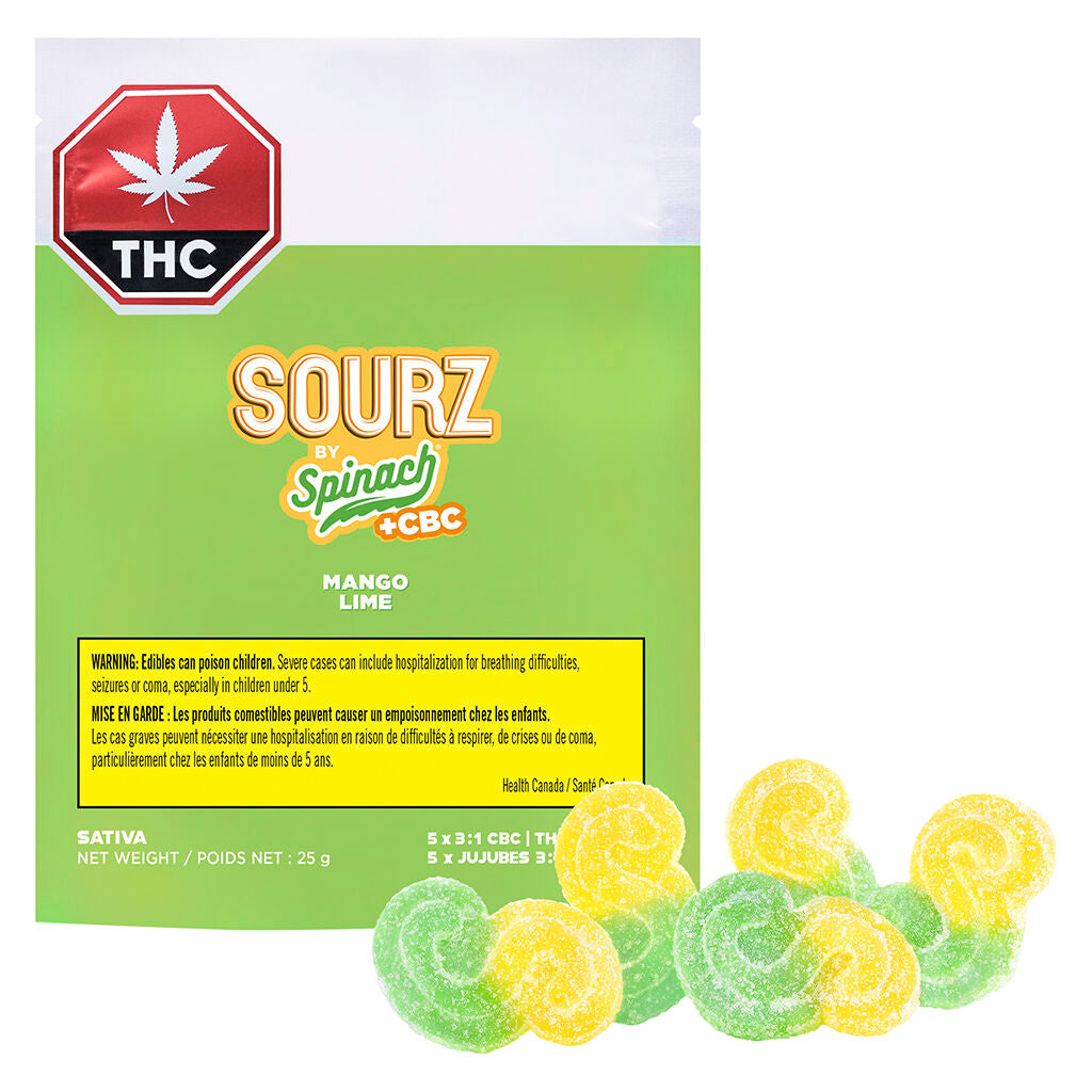 Spinach FEELZ Mango Lime CBC Soft Chew | Smokey's